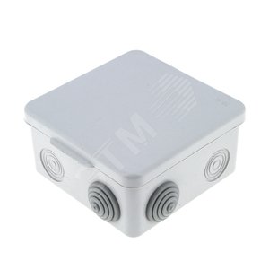 Коробка распаячная с крышкой КМР-030-031 наружная, 85х85х50, АБС, серая, 7 входов, IP55 EKF PROxima — фото, цена 54.23 руб. ₽