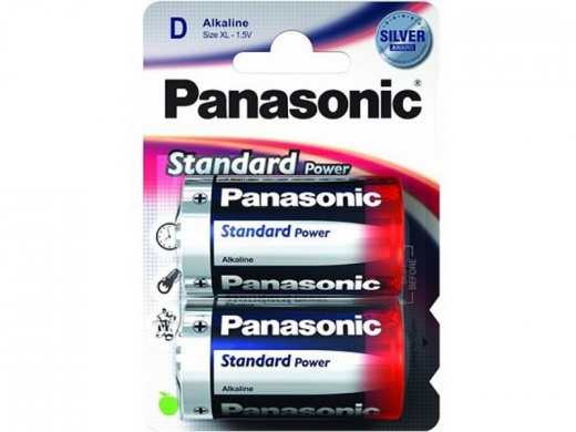 Батарейка Panasonic LR20 Standart (1уп=2шт) — фото, цена 147.50 руб. ₽