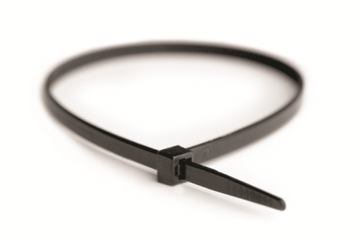 Хомут 120х7.8мм черный(100шт) — фото, цена 483 руб. ₽