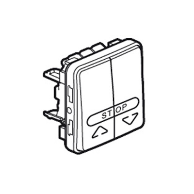 PLEXO Выкл д/жалюзи кноп 6А IP55