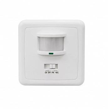 Датчик движения ИК встраиваемый 500w 140 гр. 12м IP20 белый — фото, цена 1 494.03 руб. ₽